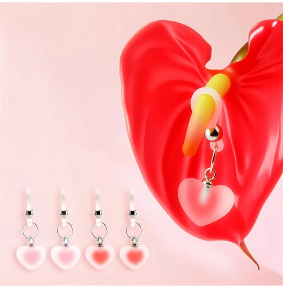 MizzZee - Heart Nipple Clamps (Pink)